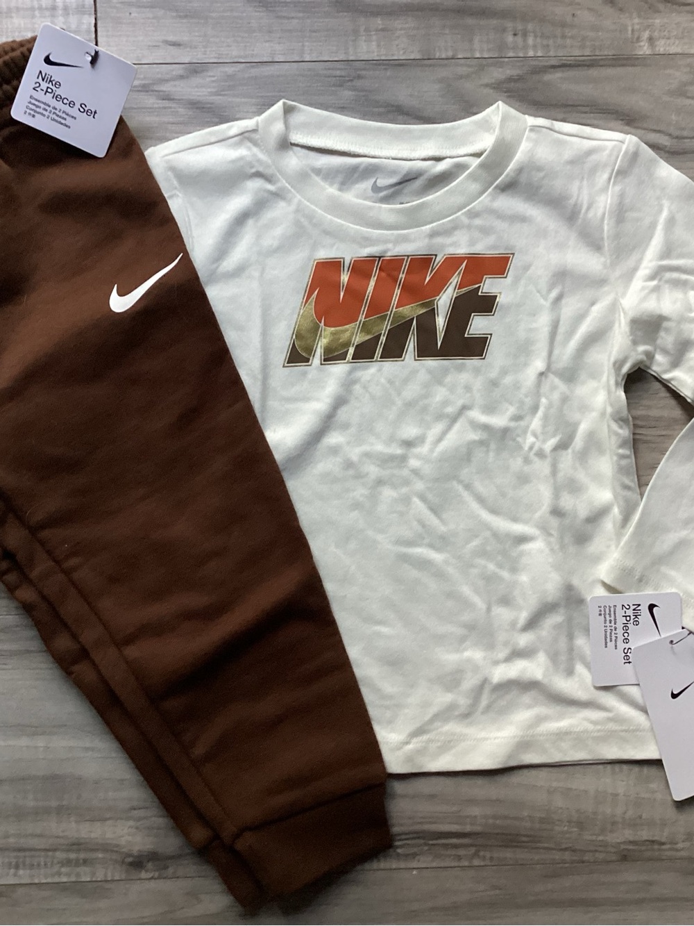 Nike boys l/s tee & joggers set size 24 months(NWT) ~PRICE FIRM, NO OFFERS~